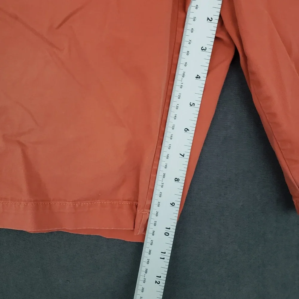 Timberland Chino Shorts Mens W36 Orange Relaxed Fit Flat Front Cotton